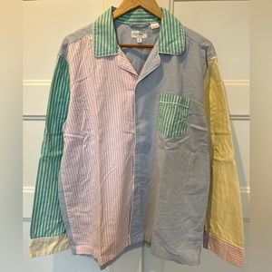 J.Crew Broken-in organic cotton oxford lounge shirt